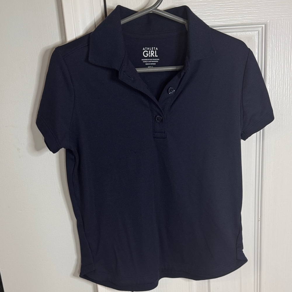 Athleta Girl Classic Navy Polo